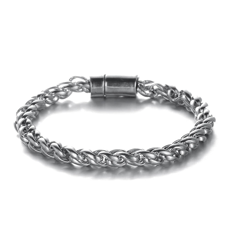 Ancient Silver DIY Bangles Charms Bracelets Men Jewelry Punk Buddha Wristband
