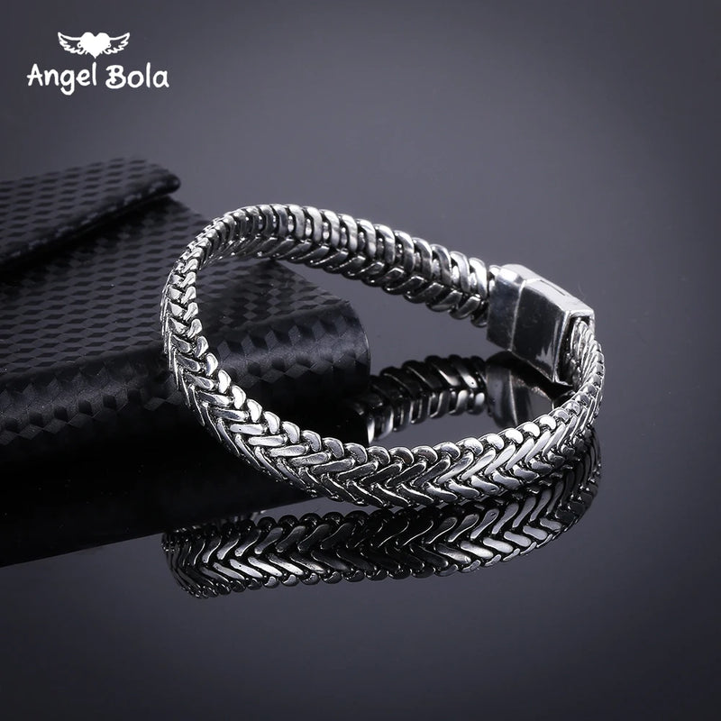 Silver Punk Buddha Bracelet Women DIY Bracelets Charms Bracelets Men