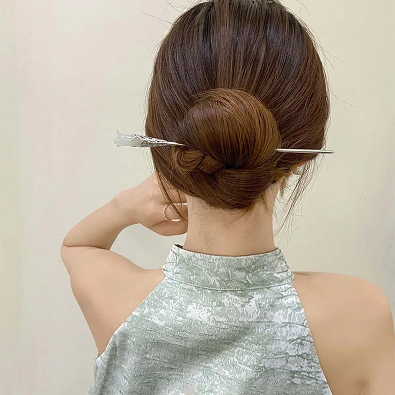 Ancient Style Magnolia Flower Hairpin for Women - Wedding Head Jewelry