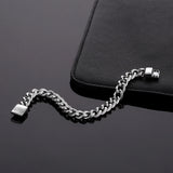 Ancient Buddha Bracelet Women Heavy 7MM Wide Mens Biba Bangles Bicycle Chain
