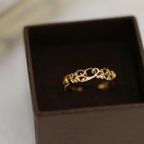 Sweet Romantic Wedding Jewelry Adjustable Rings for Women