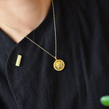 Chinese Hetian Jade Peony Necklace Pendant Classic Women's Jewelry