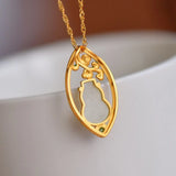 Ancient Hetian Jade Gourd Necklace Enamel Pendant Charm Jewelry
