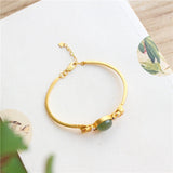 Ancient Craftsmanship Diamond Natural Hetian Jade Bracelet