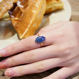 Retro Marquise Lapis Lazuli Ring for Women