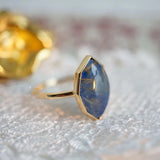 Retro Marquise Lapis Lazuli Ring for Women