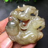 Ancient Jade Carving Pendant Old Generation Object
