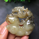 Ancient Jade Carving Pendant Old Generation Object