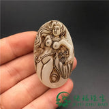 Hotan Jade Pendant Carved Mermaid Pendant