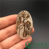 Hotan Jade Pendant Carved Mermaid Pendant