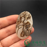 Hotan Jade Pendant Carved Mermaid Pendant