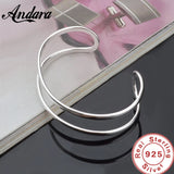 925 Silver Bead Cuff Bracelet Bangle Jewelry Gift