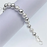 925 Silver Frosted Bracelet for Women
