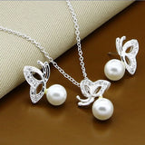 925 Silver Love Shape Set - Charming Jewelry Gift