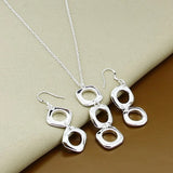 925 Silver Love Shape Set - Charming Jewelry Gift