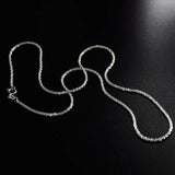 S925 Sparkling Collarbone Silver Necklace 2mm