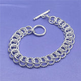 Andara925 Silver Bracelet to Ring Women Engagement Jewelry