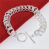 Andara925 Silver Bracelet to Ring Women Engagement Jewelry
