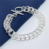Andara925 Silver Bracelet to Ring Women Engagement Jewelry