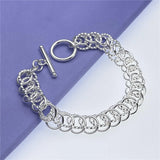Andara925 Silver Bracelet to Ring Women Engagement Jewelry