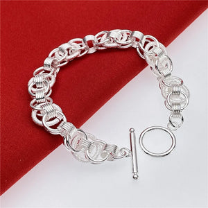 Andara925 Silver Hoop Bracelet for Women