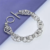 Andara925 Silver Hoop Bracelet for Women