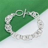 Andara925 Silver Hoop Bracelet for Women