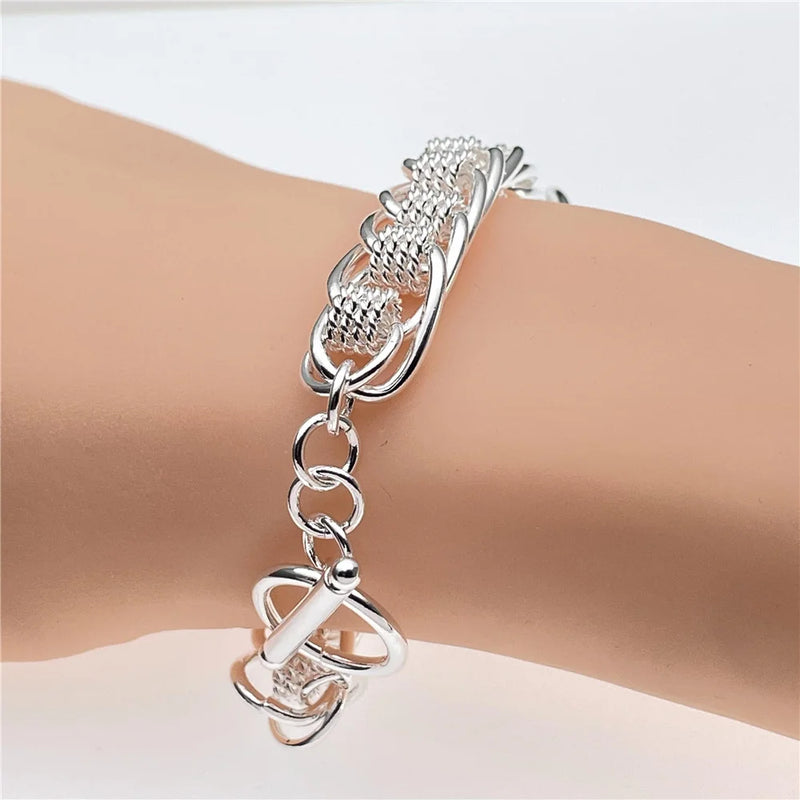 Andara925 Sterling Silver Mesh Bracelet for Women