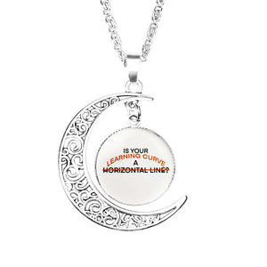Andrew Minyard Aftg Quote Moon Necklace Crescent Jewelry