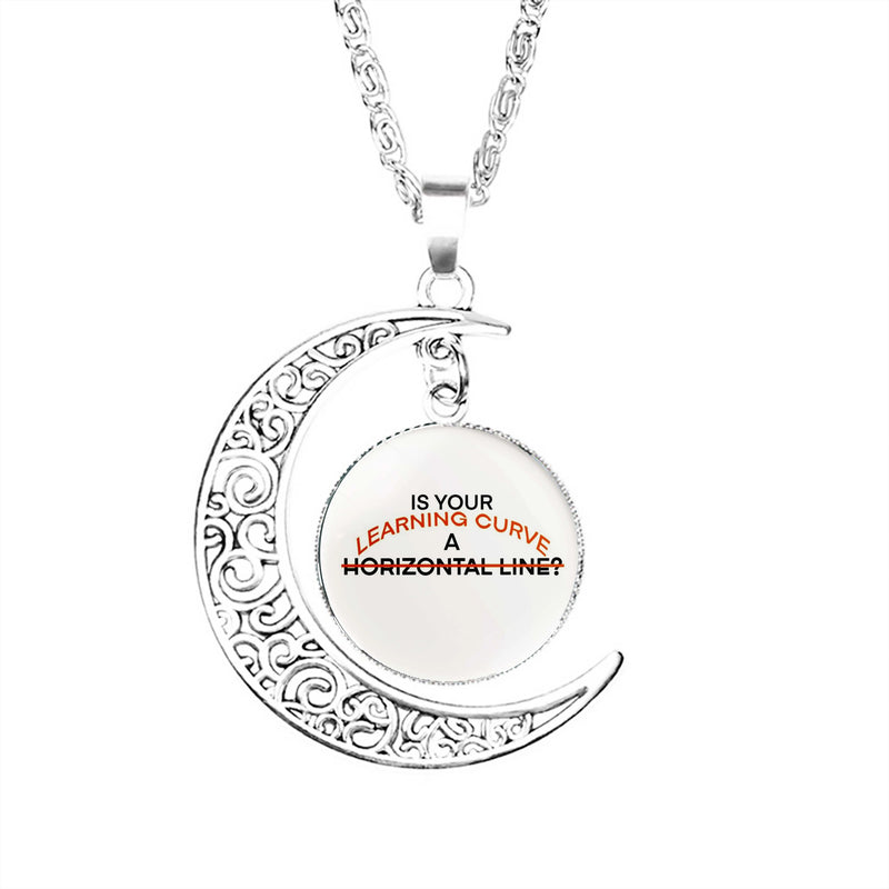 Andrew Minyard Aftg Quote Moon Necklace Crescent Jewelry