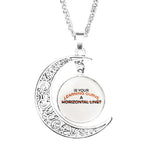 Andrew Minyard Aftg Quote Moon Necklace Crescent Jewelry
