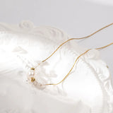 Colorful Natural Stone Beads Pearl Necklace for Women