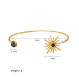 Aneebayh Stainless Steel Star Opening Bangles for Women