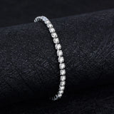925 Sterling Silver Diamond Wedding Bracelet Gift