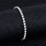 925 Sterling Silver Diamond Wedding Bracelet Gift