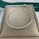 925 Sterling Silver Diamond Wedding Bracelet Gift