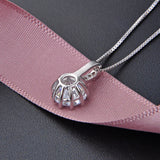 925 Silver Moissanite Wedding Necklace Fine Jewelry