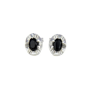 925 Silver Inlaid Zircon Stud Earrings for Women