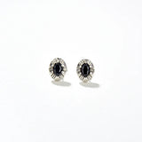 925 Silver Inlaid Zircon Stud Earrings for Women