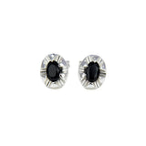 925 Silver Inlaid Zircon Stud Earrings for Women