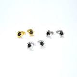 925 Silver Inlaid Zircon Stud Earrings for Women