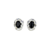 925 Silver Inlaid Zircon Stud Earrings for Women