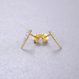 Zircon 925 Silver Stud Earrings for Women