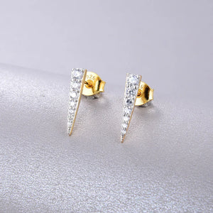 Zircon 925 Silver Stud Earrings for Women