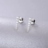 Zircon 925 Silver Stud Earrings for Women