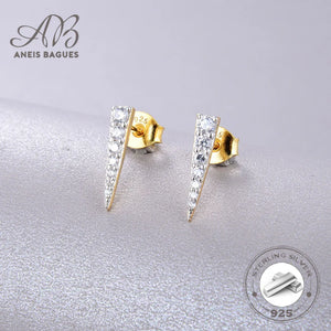 Zircon 925 Silver Stud Earrings for Women