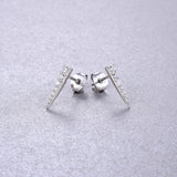 Zircon 925 Silver Stud Earrings for Women
