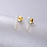 Zircon 925 Silver Stud Earrings for Women