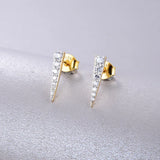 Zircon 925 Silver Stud Earrings for Women
