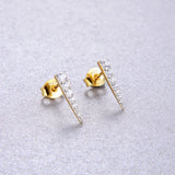 Zircon 925 Silver Stud Earrings for Women